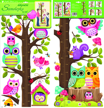 Samolepky na zeď dětský metr strom 120 cm