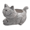 Květináč cement kamínky kočka 35x24x25 cm