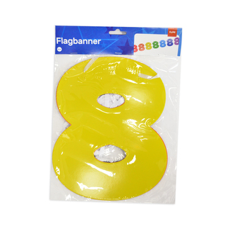 Girlanda papír číslo 8 6 m