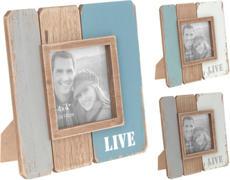 Fotorámeček dřevo LIVE 18x18 cm