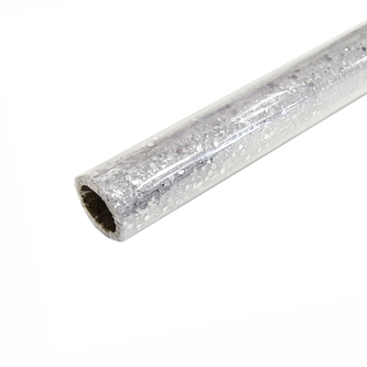 Organza glitr barva stříbrná 38x200 cm