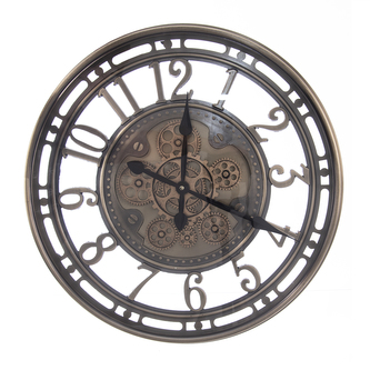 Hodiny nástěnné kov pr. 54 cm