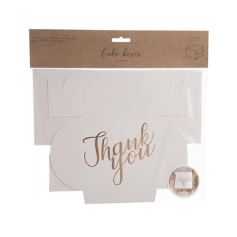 Krabička dárková ,,THANK YOU,, 10 ks 14x9x14 cm