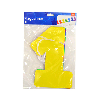 Girlanda papír číslo 1 6 m