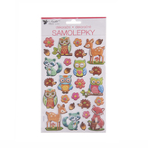 Samolepky dětské lesní zvířata 14x25 cm