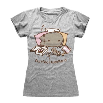 Dámské tričko Pusheen: Purrfect Weekend (M) šedá bavlna