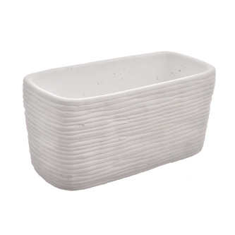 Truhlík beton bílý 29x14x14 cm