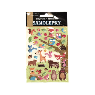 Samolepky dětské zvířátka 10x19 cm