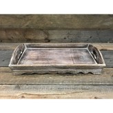 Tác dřevo servírovací hnědý 40x8x21 cm