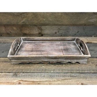 Tác dřevo servírovací hnědý 40x8x21 cm