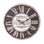 Hodiny nástěnné dřevo HOTEL hnědé pr. 34 cm