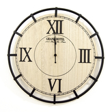 Hodiny nástěnné dřevo/kov pr. 40 cm