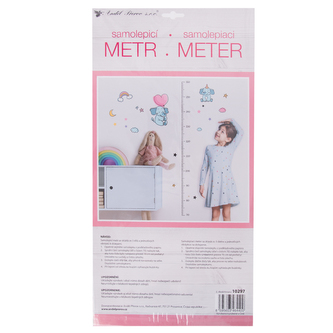 Samolepky na zeď dětský metr sloni 160 cm