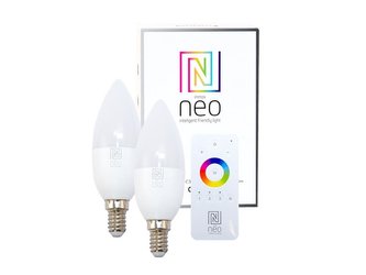 Smart žárovka LED E14 5W teplá bílá IMMAX NEO ZigBee 07002BD 2ks