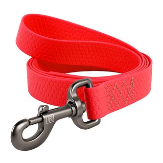 Vodítko voděodolné Waudog Collartex červené (183cm/2,5cm)