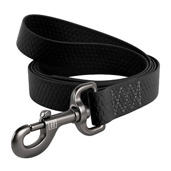 Vodítko voděodolné Waudog Collartex černé (183cm/2,5cm)