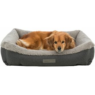 BENDSON Vital pelech s okrajem - tmavošedá/světlešedá - 110 x 85cm