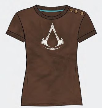 Dámské tričko Assassin's Creed Valhalla: Tie Dye (M) hnědá bavlna