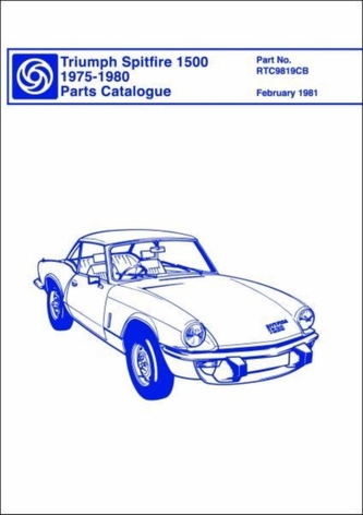 Triumph Parts Catalogue: Spitfire 1500 (75+)