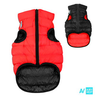Airy Vest bunda pro psy červená/černá S 40