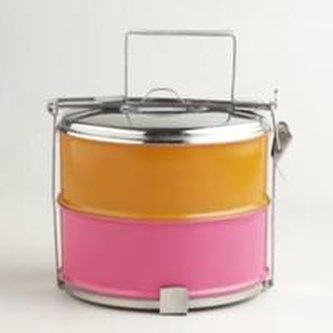 Karma Dabba-Box orange & rosa