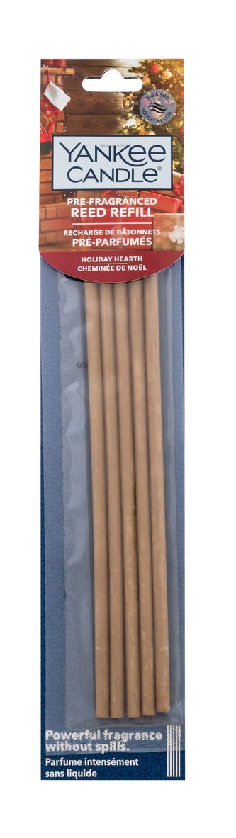 YANKEE CANDLE Pre-Fragranced Holiday Hearth voňavé tyčinky náplň 5 stébel