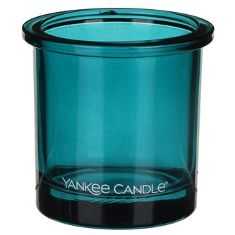 YANKEE CANDLE svícen Pop Tea Light/Teal na votivní svíčku