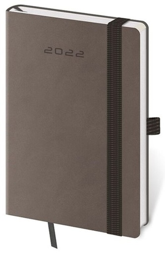 Diář 2022 týdenní kapesní Flexies - tmavě šedá