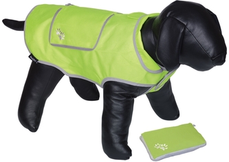 Nobby reflexní nepromokavá vesta BANAT pro psa 44cm zelená neon