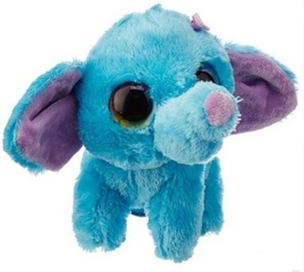 Plyš očka slon modrý