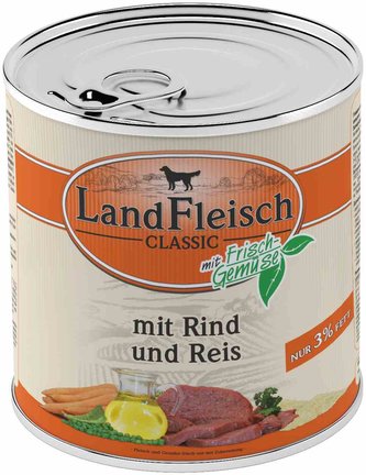 Landfleisch Dog Classic hovězí s rýží, dietní 800g