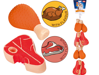 Nobby Toy Box hračka s vůní latex BARBECUE 13,5-15 cm 12 ks Nobby Toy Box hračka s vůní latex BARBECUE 13,5-15 cm 12 ks