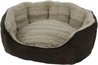 Nobby KARA pelíšek oválný hnědý 86x70x24cm