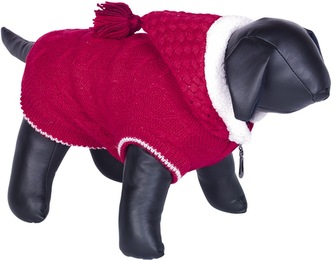 Nobby HILLA pletený teplý svetr pro psy červená 20cm