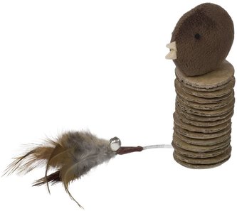 Nobby hračka pro kočky kartonový ptáček 11,5 cm