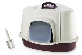 Nobby rohová toaleta XXL pro velkou kočku 70x57x48cm červená Nobby rohová toaleta XXL pro velkou kočku 70x57x48cm červená