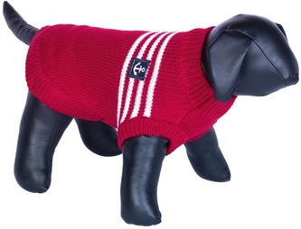 Nobby MARA pletený svetr pro psy kotva červená 20cm
