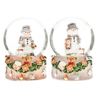 Sněžítko se sněhulákem 2 druhy 6,5x4,5 cm