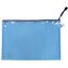 Síťovaná obálka se zipem A5 modrá