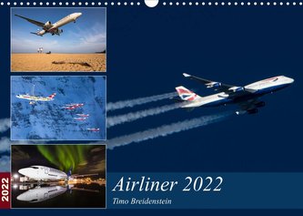 Airliner 2022 (Wandkalender 2022 DIN A3 quer)