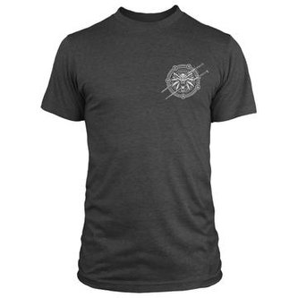 Pánské tričko The Witcher 3|Zaklínač 3: Supernatural (M) šedé bavlna