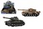 Tank plast 23x8cm na setrvačník na baterie se světlem se zvukem 2 barvy 8ks v boxu