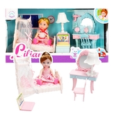 Ložnice s panenkou a doplňky