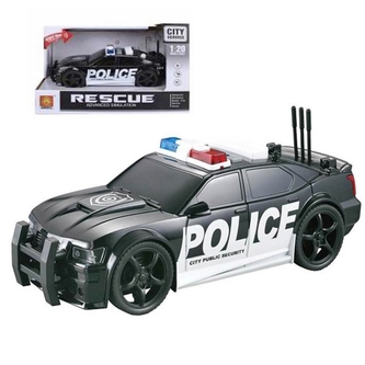 Policejní auto na setrvačník, světlo zvuk