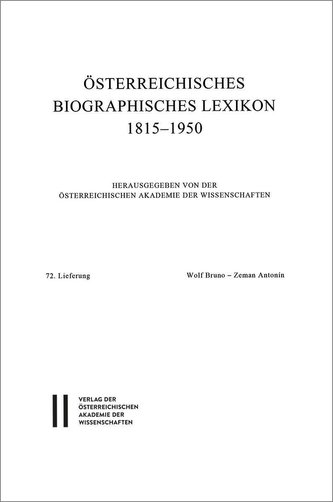 Österreichisches Biographisches Lexikon 1815-1950 / Österreichisches Biographisches Lexikon 1815-1950