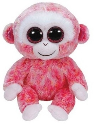 Plyš očka střední Opice růžová
