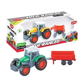 Traktor s přívěsem - menší