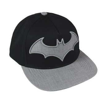 Čepice snapback - kšiltovka DC Comics|Batman: Logo (57-59 cm) šedá černá bavlna polyester