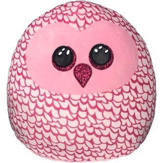 Ty Squish-a-Boos PINKY - růžová sova 30 cm