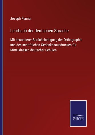 Lehrbuch der deutschen Sprache